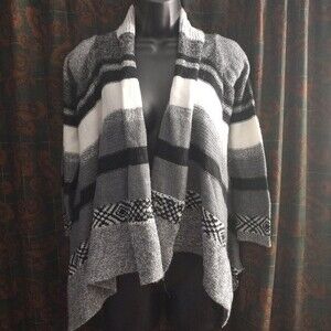 Route 66 Aztec Cardigan Cape Sweater Top - Size M (7/8) - NWOT